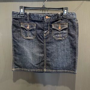 Tommy Hilfiger denim Jean mini‎ skirt 8 pockets preppy activewear casual womens